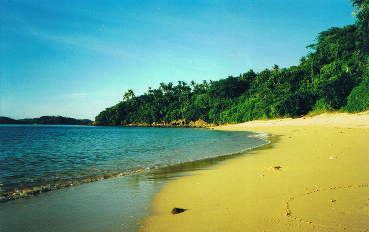 a calm beach in Garchitorena, Camarines Sur